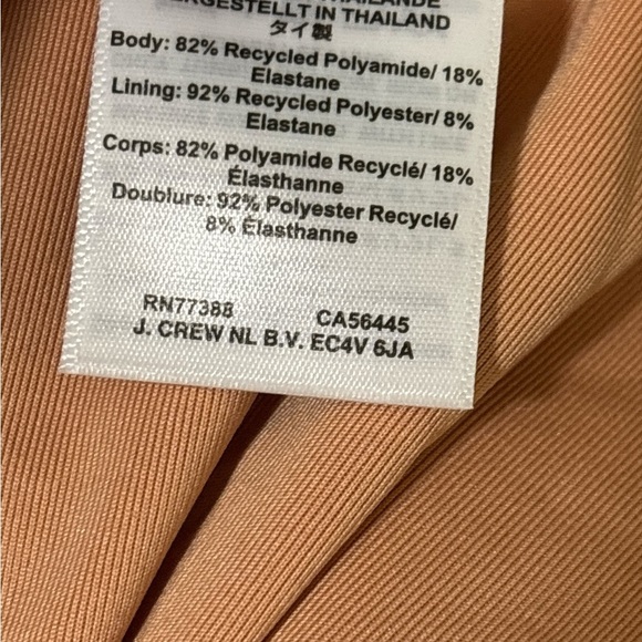 J. Crew Women’s V-Neck Ruched One Piece Swimsuit Color is Hot Pink Flattering - Picture 7 of 7